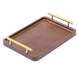 Plateau de service en bois gravé au laser personnalisé poignée rustique pour mariage Diwali décoratif décoratif personnalisé service en bois - Product Image 4