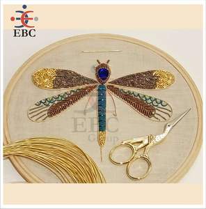 Broderie Matériel Français Bobine Bullion Métallique Lisse Cuivre Bullion Fil Métallique Pour Broderie Perles et Fabrication de Bijoux Go - Product Image 6