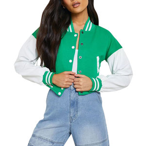 Chaqueta Universitaria para Mujer, Logotipo Personalizado Bordado, Estilo Universitario, Ropa Urbana de Moda para Compradores Mayoristas - Product Image 2