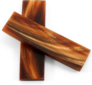 Paneles de Escamas de Cuerno de Búfalo Gruesos y Sólidos para Mangos de Cuchillos de Alta Resistencia, Estilo Ángel, Escamas y Placas de Cuchillo Ecológicas - Product Image 2