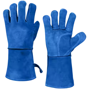 Gants de soudage en cuir de sécurité fabriqués sur mesure au meilleur prix, ajustement confortable, gants de soudage en cuir de couleur unie - Product Image 3