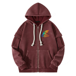 Sudadera con Capucha para Hombre, Diseño Único, Transpirable, Estilo Único, 100% Algodón, Forro Térmico, Diseño Sólido, Básico, Mezcla de Algodón - Product Image 1