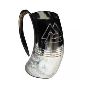 Premium Viking Drinking Horn <b>Mug</b> for Parties & Bar, Wholesale <b>Handmade</b> 100% Nature Horn Tankard <b>Mug</b> for Beer Lover & Gift - Product Image 6