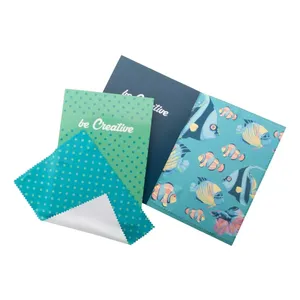 Serviette promotionnelle personnalisée avec carte postale dioptrique, merchandising sur mesure - Product Image 3