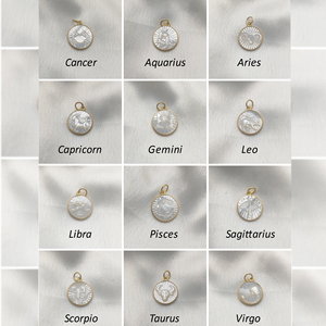 Tauro signo del zodiaco madre perla personalizado 925 Plata chapado en oro colgantes finos encantos al por mayor para collar joyería - Product Image 3