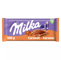 Bonbon au Chocolat Milkaa | Tablette de Chocolat au Lait Caramel | 3,5 Oz /100 Gr