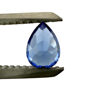 Zafiro Azul Personalizado, Corte Pera, Cultivado en Laboratorio con Tratamiento Térmico, Venta al Por Mayor - Product Image 3