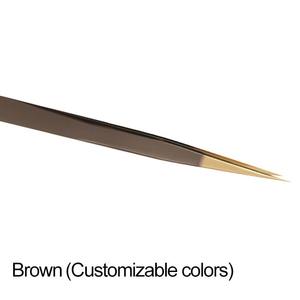 Drop-Shipping Pince à épiler à pointe en fibre Volume Ventilateur Outils pour cils Pince à épiler personnalisée Pince à épiler à pointe en fibre Isolation des cils - Product Image 5