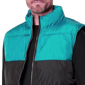 OEM Winter Mens Vest Jacket Waterproof Body <b>Warmer</b> Breathable Sleeveless Padded Warm Filling Puffer Light Puffy Jackets - Product Image 3