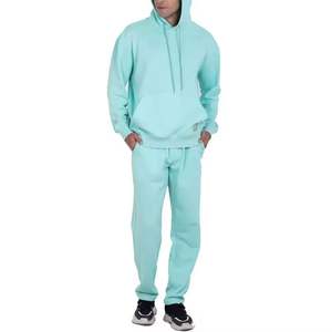 <b>Men's</b> Winter Tracksuit 100% Cotton Hooded Breathable <b>Loose</b> <b>Fit</b> <b>Jogger</b> Sweat Suit - Product Image 6