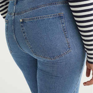 Baggy Low Jeans Mujer Street Style Color sólido Pantalón Último estilo Mujer Jeans Pant - Product Image 3