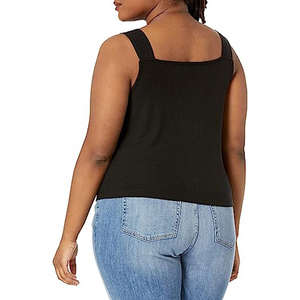 Offre Spéciale matériau respirant 100% coton vêtements de Fitness femmes débardeur/pas cher prix couleur unie femmes débardeur avec service OEM - Product Image 5