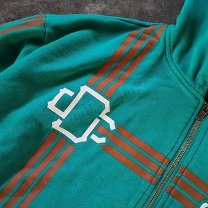 Sudadera con capucha y cremallera de felpa francesa 100% algodón, gruesa, estilo vintage, desgastada, con efecto descolorido por el sol y lavado ácido, para ropa urbana de invierno personalizada. - Product Image 2
