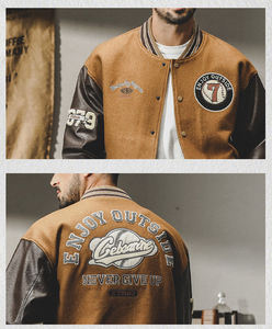 เสื้อแจ็คเก็ตวาร์ซิตี้ผู้ชายแบบลำลองสั่งทำพิเศษ คอตั้ง คุณภาพพรีเมียม  มีจำหน่ายหลายสี - Product Image 4