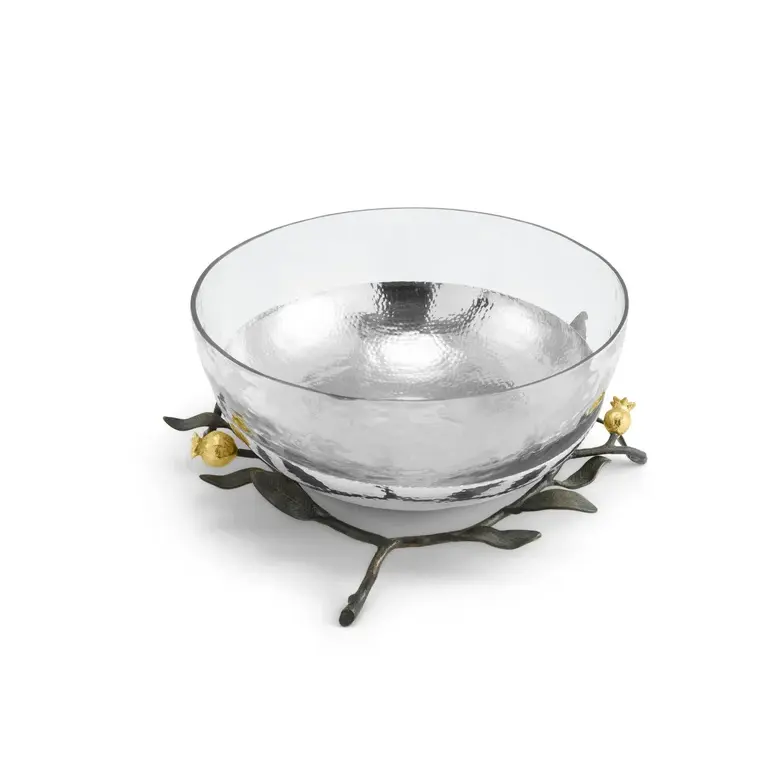 New designer antique metal bowl stand for large fruit round bowl with base stand for table chocolate decorative use