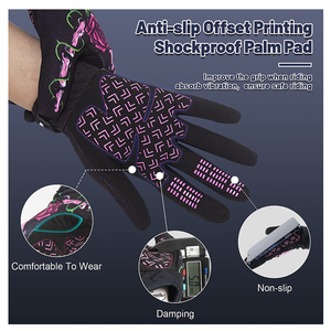Dedo completo aceptar guantes de ciclismo personalizados Oem guantes de montar en bicicleta acolchado antideslizante Bmx mitones con su logotipo - Product Image 2