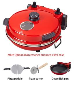 <span class=keywords><strong>Four</strong></span> à Pizza électrique, pierre rotative, machine à Pizza, poêle à Pizza automatique <span class=keywords><strong>avec</strong></span> alarme et fenêtre pour la maison - Product Image 5
