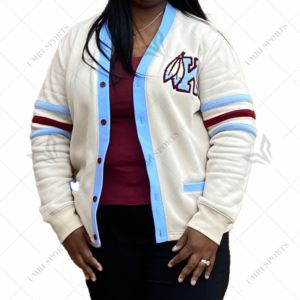 Sudadera Personalizada de Kankakee Kays High School, Invierno, Informal, Tejida, con Apliques, Forro Polar, Logotipo de Chenille, Botones Frontales, Unisex - Product Image 6