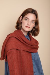 Écharpe de luxe 100% laine d'alpaga bébé – Châle d'hiver doux et chaud – Marque privée et commandes personnalisées - Product Image 1