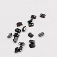 Diamante Negro Natural, Corte Elegante 3x4mm, Calidad AAA+, Piedra Suelta para Anillo Solitario, Fabricación de Joyería DIY, Marca LUSTRE Certificada, Regalo para el Día de la Madre