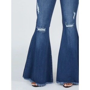 Denim surdimensionné Nouveau jean décontracté à la mode pour femme avec cordon de serrage Denim lavé, polyvalent - Product Image 6