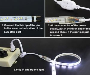 ไฟแถบ LED AC 220V 2835 180LED ความหนาแน่นสูง ปรับความสว่างได้ พร้อมรีโมทคอนโทรล กันน้ำ IP67 วัสดุ PVC สำหรับใช้งานภายนอกอาคาร เชิงพาณิชย์ - Product Image 4