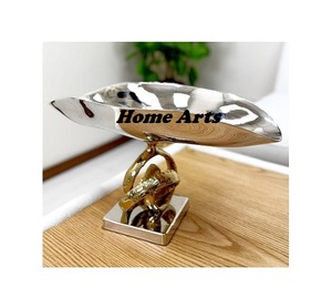 Handmade Aluminium <b>Dessert</b> <b>Bowl</b> With Stand Highest Quality Round Shape <b>Dessert</b> <b>Bowl</b> With Stand In India - Product Image 5