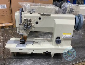 Machine à coudre industrielle entièrement automatique à grande vitesse à double aiguille à plat, programmable, Jack A6FH, pour le fer et le métal - Product Image 2