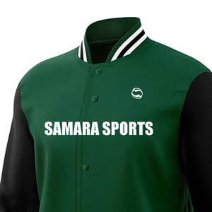 Chaqueta Varsity de Invierno con Cuello Alto y Bordado Personalizado para Hombre, con Logotipo Frontal, Corte Holgado, Nueva Llegada - Product Image 4