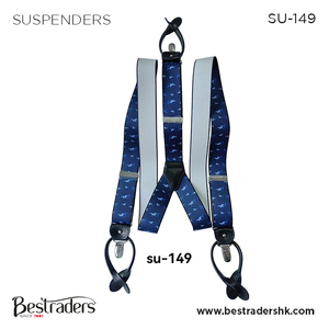 Bretelles pour hommes 2 en 1 de marque OEM élégantes et personnalisables - Sangle élastique en polyester de qualité standard pour tenue décontractée ou formelle - Product Image 2