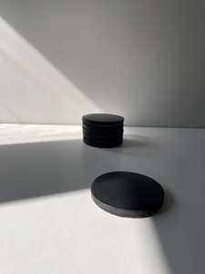 Ensemble de sous-verres en ardoise dans une boîte cadeau décorative, tampons de boisson en pierre naturelle pour les acheteurs à l'exportation, marque d'entreprise, événements promotionnels - Product Image 6