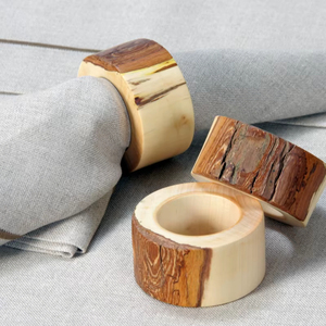 Anillo de Servilleta de Madera Artístico de Fabricante Confiable para un Estilo de Mesa Creativo que Mejora la Mesa de Comedor con un Toque Único de Madera - Product Image 1
