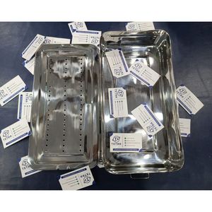 Boîte vide pour instruments chirurgicaux stérilisés, en acier inoxydable, autoclavable, pour la stérilisation hospitalière - Product Image 6
