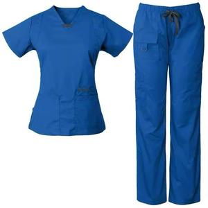 Women's Medical <b>Scrubs</b> Nurse Uniform Top Woven Fabric <b>Scrub</b> <b>Sets</b> for Hospitals OEM Service Available - Product Image 2