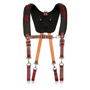 กระเป๋าหนังคาดเอวเครื่องมือกระเป๋าเข็มขัดเครื่องมือพร้อมสายแขวนทำงานสำหรับช่างไม้กรอบการก่อสร้าง - Product Image 6