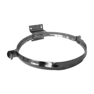 Collari inox con staffa per tubi stufa 25 cm Eco - Product Image 1