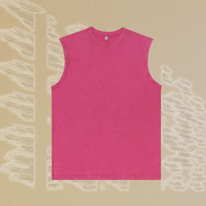 เสื้อยืดสำหรับผู้ชายเสื้อสำหรับออกกำลังกายผ้าคอตตอนขนาดใหญ่สำหรับผู้ชายเสื้อโชว์กล้ามแขนกุดสำหรับออกกำลังกาย - Product Image 5