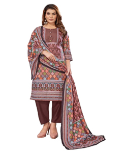 Premium Chanderi Modal Foil Print Pure Lace Work Kurti Nuevo diseñador Fabricación India Salwar - Product Image 1