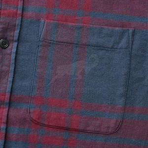 T-shirt en flanelle fabriqué au Pakistan, tissu durable avec une coupe confortable, idéal pour les saisons d'automne et d'hiver, en gros - Product Image 3