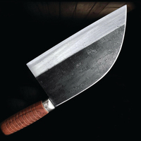 El yapımı 8-inch karbon çelik mutfak şef bıçak seti yüksek kalite zeki sebze kesme bıçağı deri kılıf ile özelleştirilebilir
