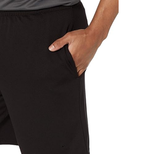Short de jogging de compression noir pour hommes, vêtements de sport écologiques à motif solide pour les performances sportives - Product Image 2