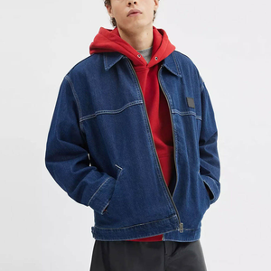 Veste en jean d'hiver pour homme, décontractée, tendance, avec boutons, personnalisable, vente en gros - Product Image 4