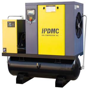 Compresor de Aire Industrial de 20 HP, Tanque Refrigerado de 80 Galones, 208-230V Trifásico, 81 CFM a 125 PSI, Compresor de Tornillo Rotativo, Herramienta Neumática, 30 kg, Manual - Product Image 2