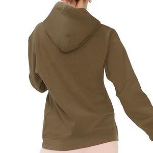 Sweat-shirt à capuche en polaire tricoté tendance pour femmes Badge devant Casual Respirant Design doublé Taille XS Hiver Automne - Product Image 3