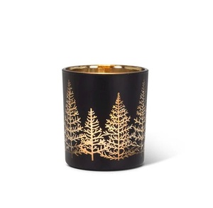 Bougies votives en métal de style vintage faites à la main Détails complexes pour une ambiance de Noël luxueuse Éclairage doux et confortable - Product Image 3