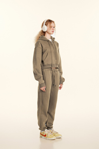 เสื้อฮู้ดดี้สตรีแขนยาวสไตล์สตรีทแวร์ คุณภาพพรีเมียม ปักโลโก้ตามสั่ง รุ่นใหม่ล่าสุดปี 2023 ระบายอากาศได้ดี เป็นมิตรกับสิ่งแวดล้อม - Product Image 5