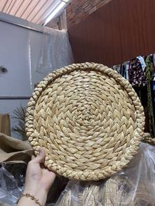 Rustic Style Handwoven Water Hyacinth <b>Placemats</b> by 99 <b>Gold</b> for Farmhouse Dining Kitchen Decor and Natural Living Spaces - Product Image 3