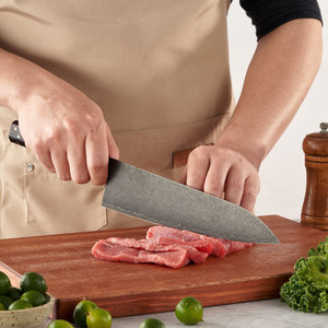 Cuchillos de Chef de estilo japonés personalizados al por mayor, recién llegados, mango de fibra de carbono, cuchillos de cocina negros, personalización disponible - Product Image 2