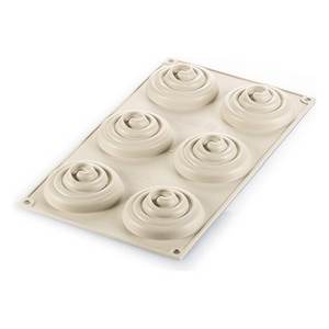 Silicone Pastry Mold Kit Mini Tarte Twist (7cm) Silikomart <b>Bakeware</b> 25 273 13 0065 - Product Image 2