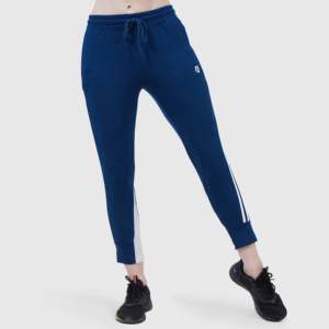 <b>Blue</b> Essential Capri Leggings 4-Way Stretch Nylon/Spandex Breathable Tie Dye Side Stripe Decoration XXS-S Sizes for Fitness Yoga - Product Image 4